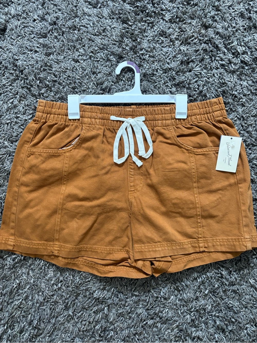 Universal Thread Women's Drawstring Shorts in Rust